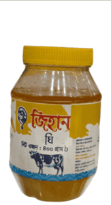 জিহান খাঁটি ঘাওয়া ঘি ৪০০ গ্রাম