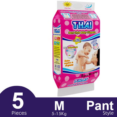 থাই বেবি প্যান্ট ডায়াপার-M-৫ পিস