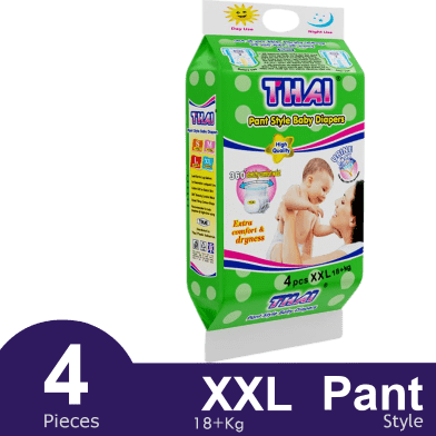 থাই বেবি প্যান্ট ডায়াপার-XXL-৪ পিস