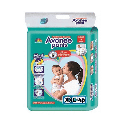 অ্যাভোনি প্যান্ট বেবি ডায়াপার-XXL-৪ পিস
