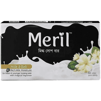 মেরিল মিল্ক বেলি স্যাফরন কিউকাম্বার রোজ ওয়াটার সোপ-১৫০ গ্রাম