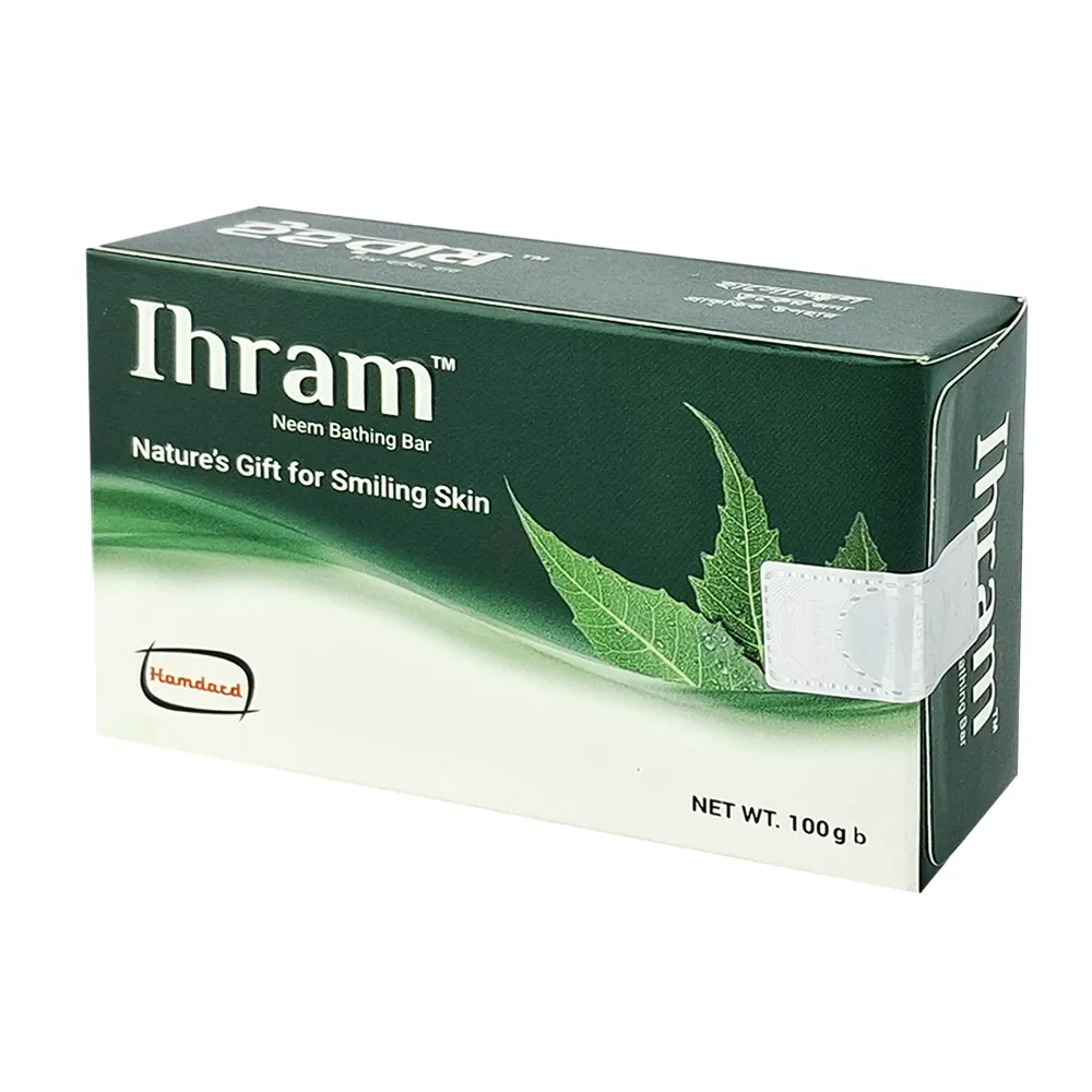 হামদর্দ ইহরাম নিম বাথিং বার-১০০ গ্রাম