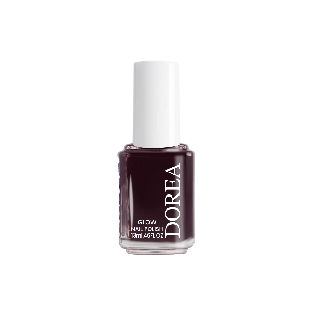 Dark Maroon 152 DOREA Glow Nail Polish-