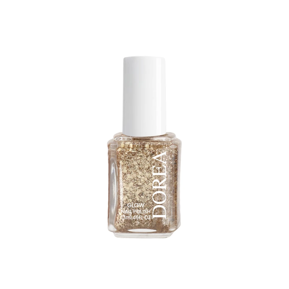 Platinum Glam 137 (Glitery) DOREA Glow Nail Polish-