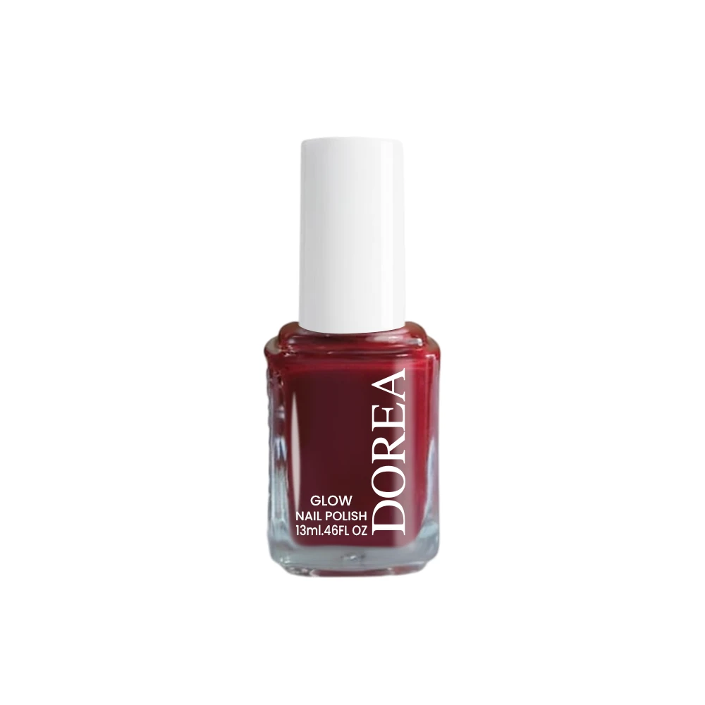 Royal Maroon 130 DOREA Glow Nail Polish-
