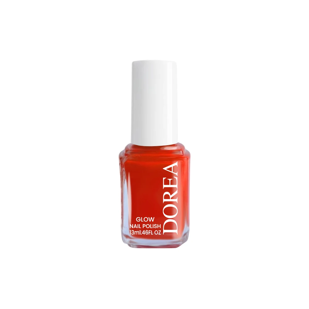 Red & Red #107 DOREA Glow Nail Polish -