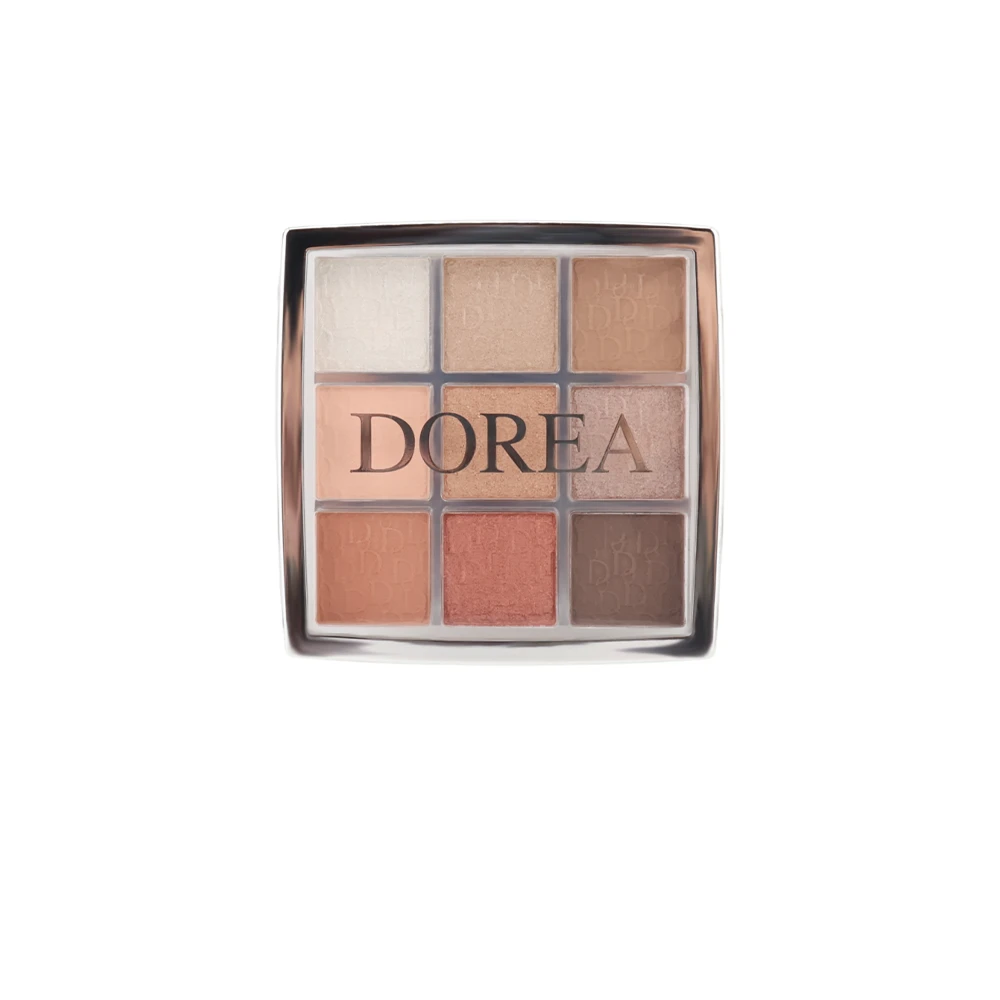 DOREA Eyeshadow Palette 001 Nude Essentials – Multi Finish Ultra Pigmented 9 Color Palette